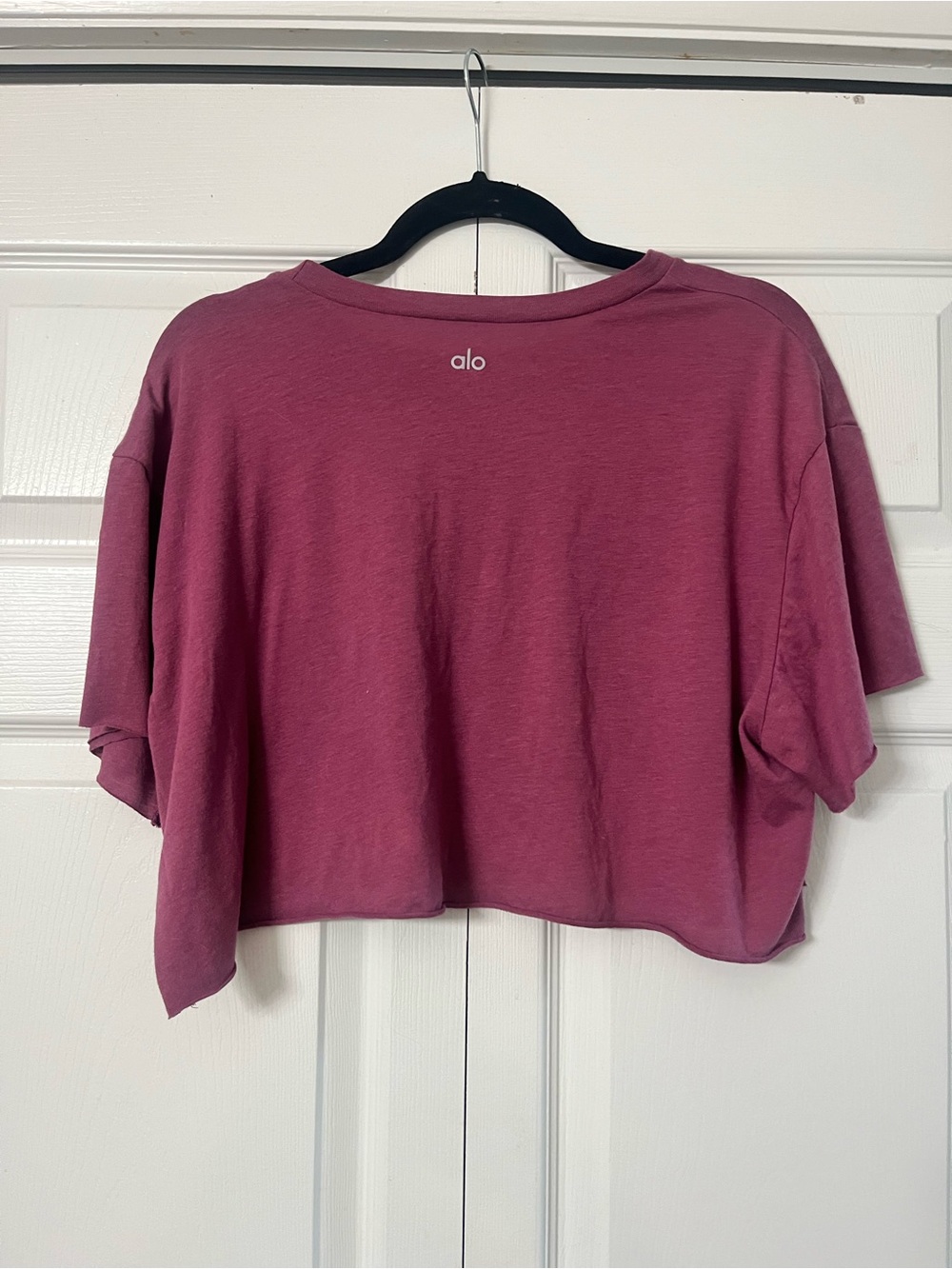 ALO Yoga Mauve Crop Tee